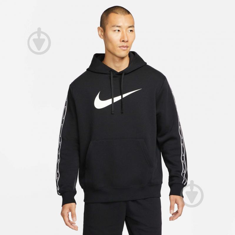 Худи Nike REPEAT SW FLC PO HOOD BB DX2028-010 р. XL черный - фото 1