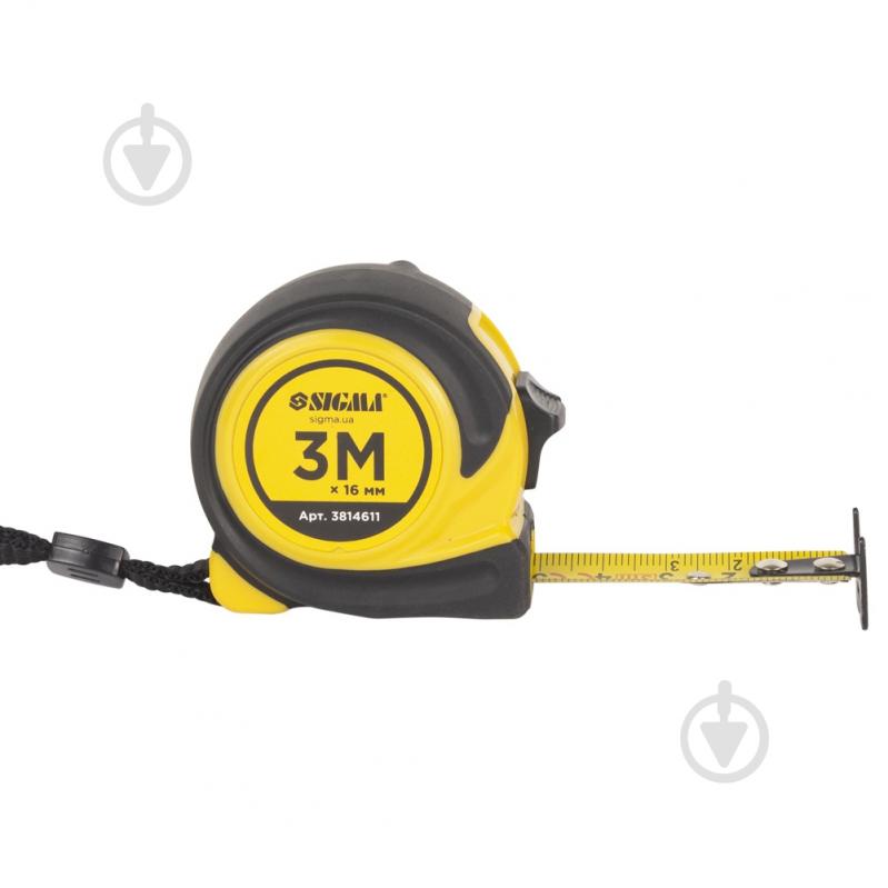 Рулетка Sigma Compact 3814611 3 м x 16 мм - фото 2