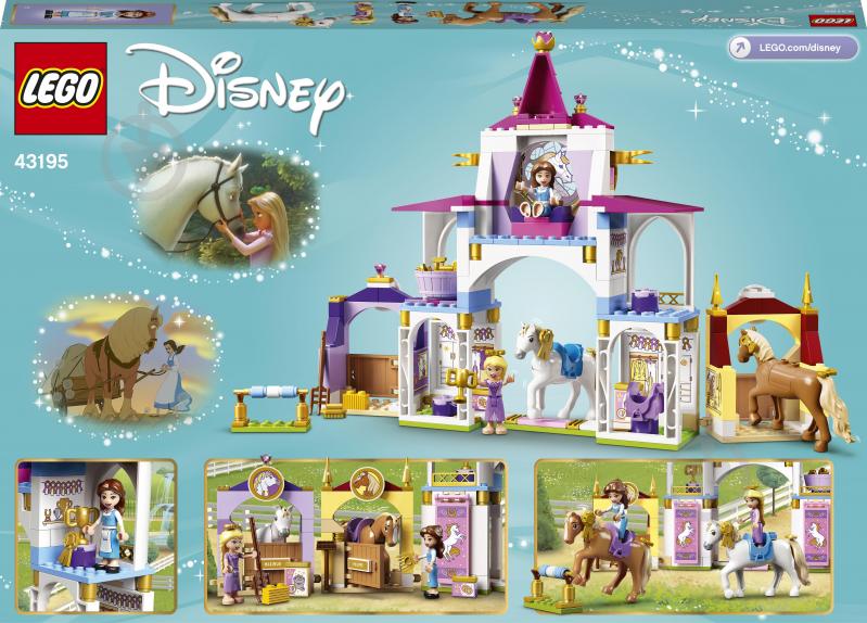 Конструктор LEGO Disney Королевская конюшня Белль и Рапунцель 43195 - фото 3