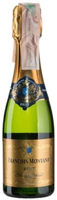 Вино игристое Francois Montand Brut Blanc de Blancs белое брют 200 мл - фото 1