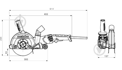 Штроборіз Metabo TEPB 19-180 RT CED 600433500 - фото 8