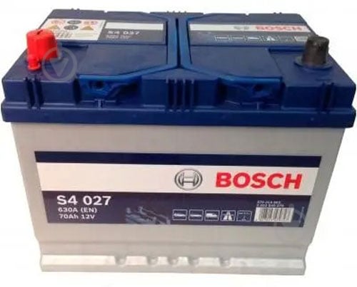 Акумулятор автомобільний Bosch S4 70Ah 630A 12V «+» ліворуч (0092S40270) - фото 1