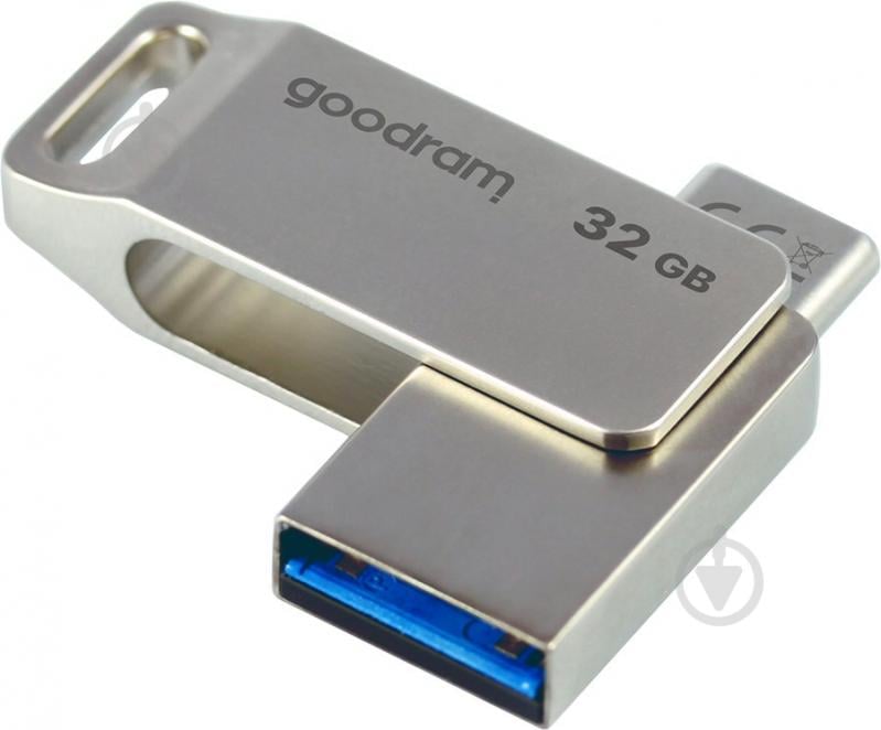 Флешпам'ять USB Goodram ODA3 32 ГБ USB 3.2 USB Type-C silver (ODA3-0320S0R11) - фото 3