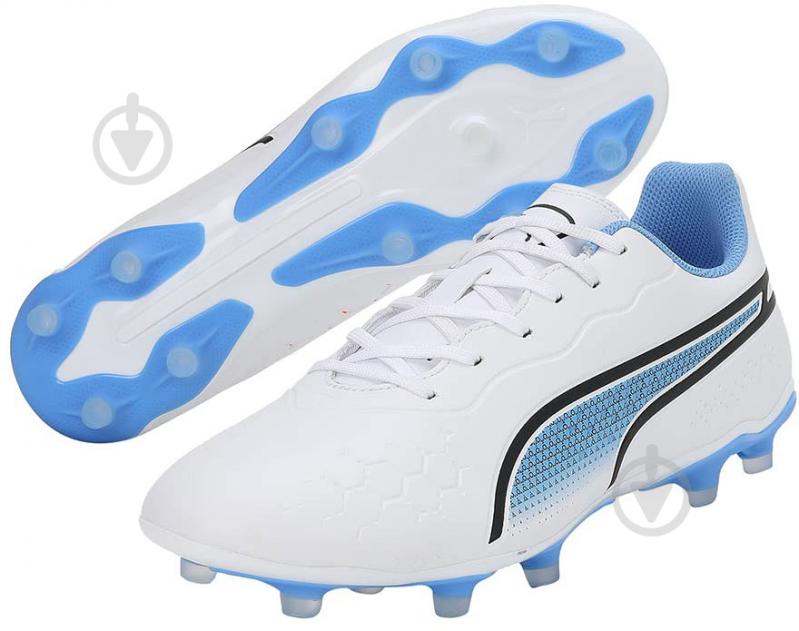 Бутси Puma KING MATCH FG/AG 10725701 р.42,5 білий - фото 5