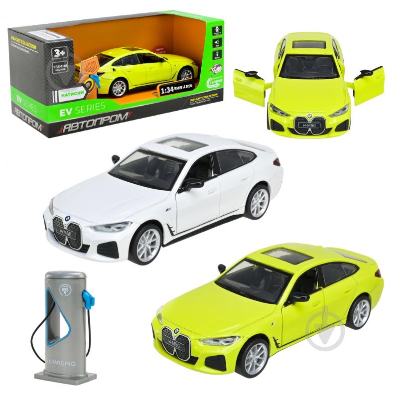 Машинка Автопром 1:34 BMW I4 M50 68714 - фото 1