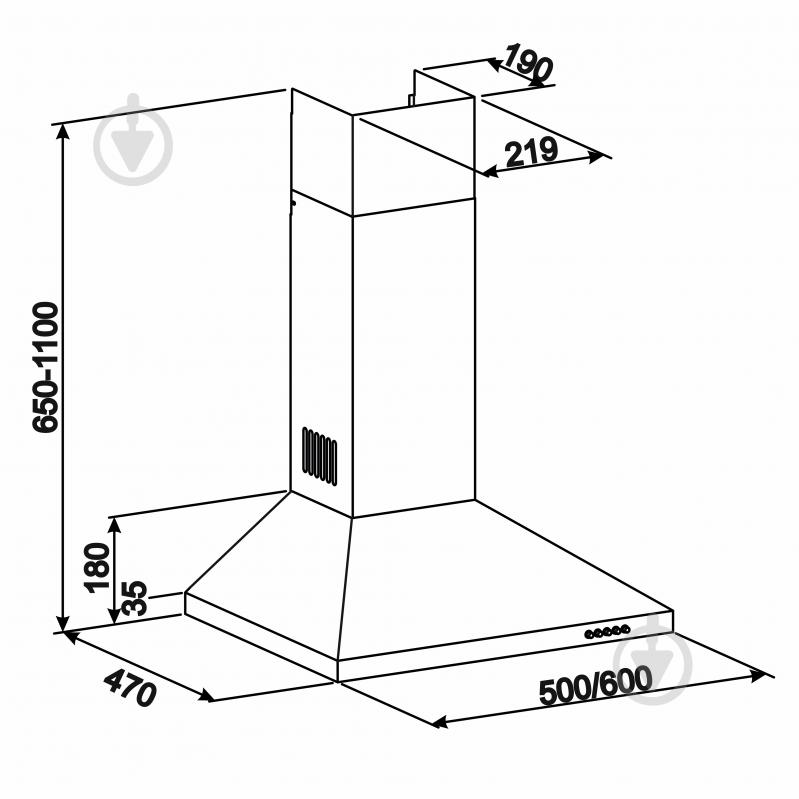 Вытяжка Eleyus KLEO 470 60 BR - фото 10