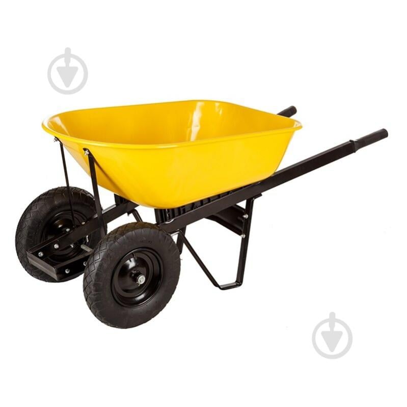 Тачка строительная усиленная Budmonster Wheelbarrow Strong 130 л 300 кг (WB7808) - фото 1