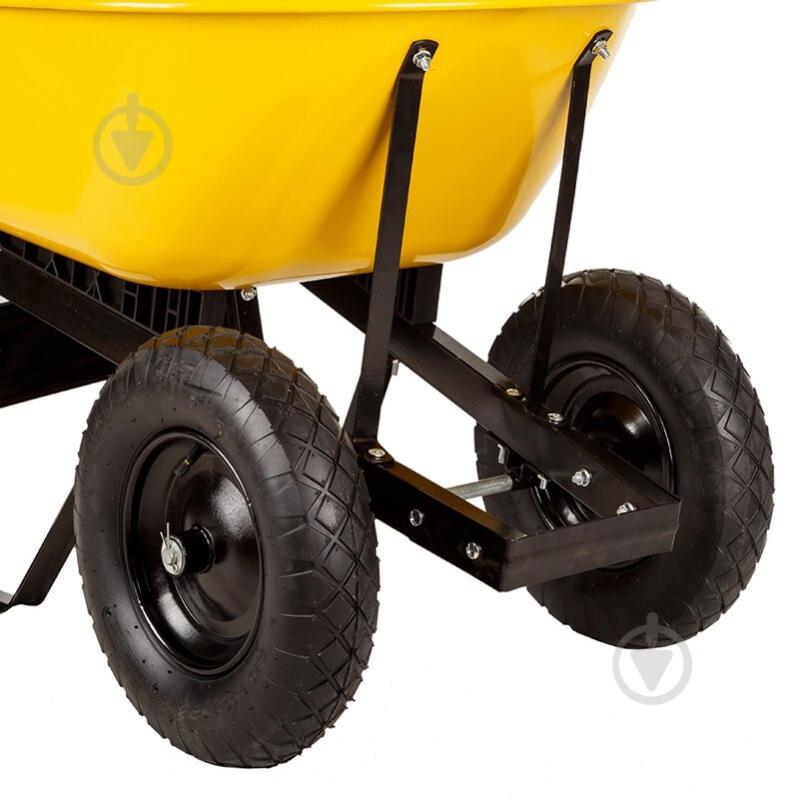 Тачка строительная усиленная Budmonster Wheelbarrow Strong 130 л 300 кг (WB7808) - фото 8