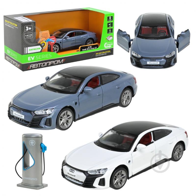 Машинка Автопром 1:36 Audi RS e-tron GT 68717 - фото 1