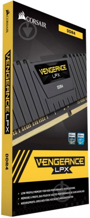 Оперативна пам'ять Corsair DDR4 SDRAM 16 GB (2x8GB) 3200 MHz (CMK16GX4M2E3200C16) Vengeance LPX Black - фото 5