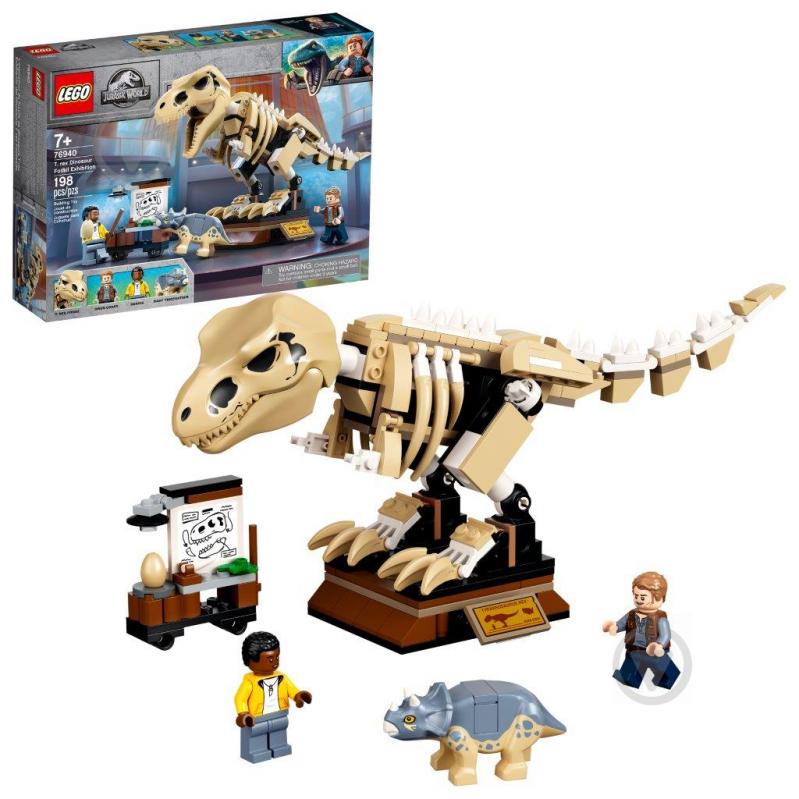 Конструктор LEGO Jurassic World Скелет тираннозавра на выставке 76940 - фото 10