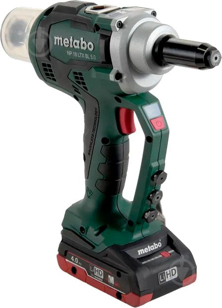 Пистолет для заклепок Metabo аккумуляторный NP 18 LTX BL 5.0 619002840 619002840 - фото 4