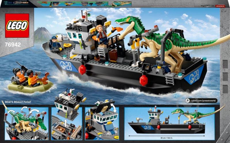 Конструктор LEGO Jurassic World Побег барионикса на катере 76942 - фото 4