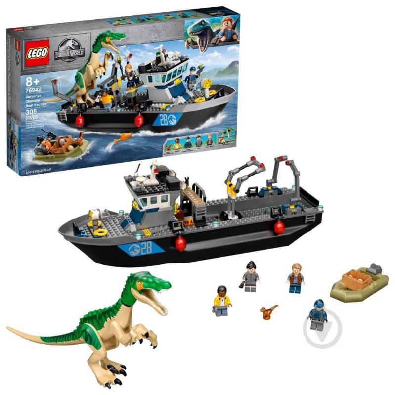 Конструктор LEGO Jurassic World Побег барионикса на катере 76942 - фото 2