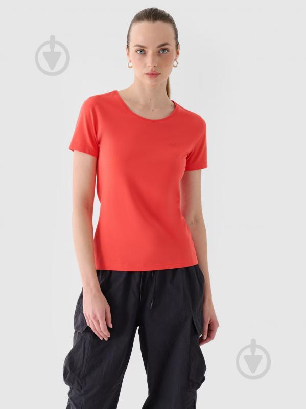 Футболка 4F TSHIRT F1845 4FWMM00TTSHF1845-62S р.XL красный - фото 1