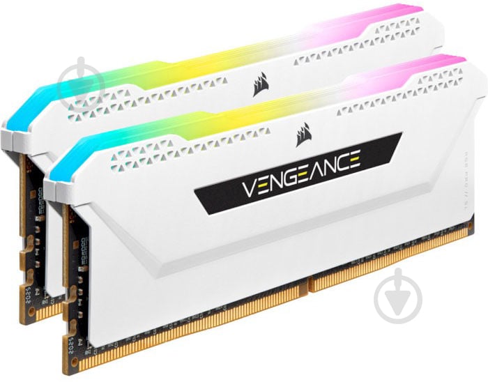 Оперативна пам'ять Corsair DDR4 SDRAM 16 GB (2x8GB) 3600 MHz (CMH16GX4M2D3600C18W) Vengeance RGB Pro SL White - фото 3