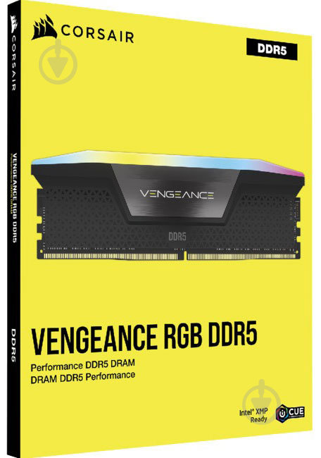 Оперативна пам'ять Corsair SODIMM DDR5 32 GB (2x16GB) 6000 MHz (CMH32GX5M2B6000C40) Vengeance RGB Black - фото 5