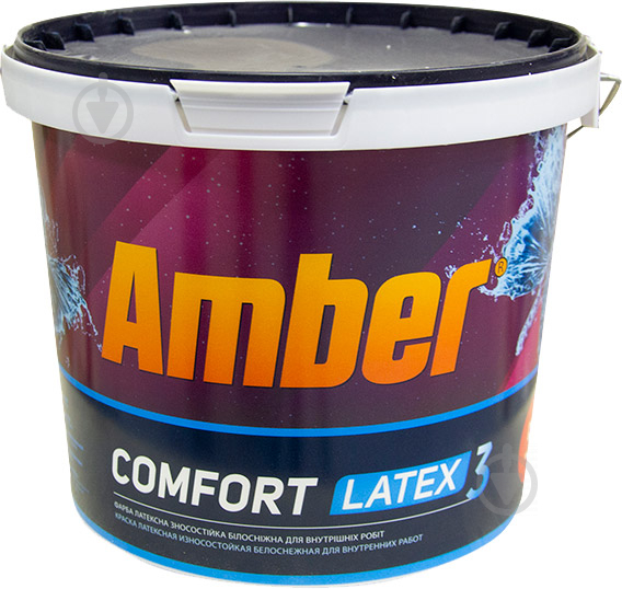 Краска латексная Amber Сomfort Latex 3 TR мат база под тонировку 5 л - фото 1