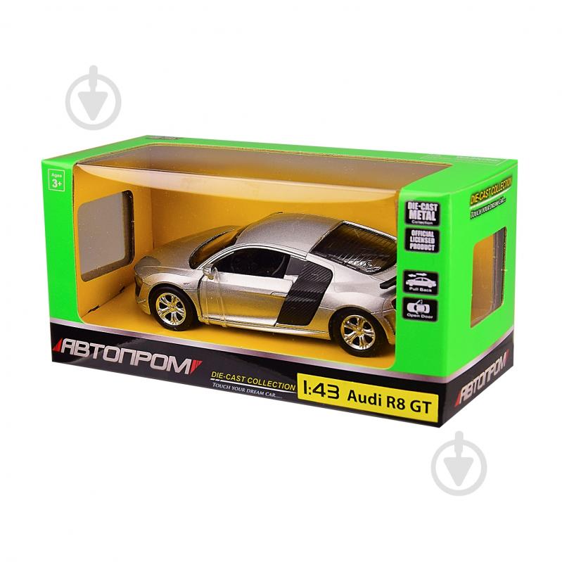 Машинка Автопром 1:43 Audi R8 GT 4319 - фото 5 Машинка Автопром 1:43 Audi R8 GT 4319 - фото 5