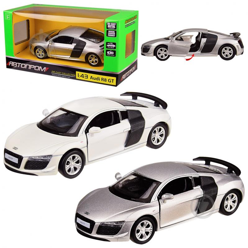 Машинка Автопром 1:43 Audi R8 GT 4319 - фото 1 Машинка Автопром 1:43 Audi R8 GT 4319 - фото 1