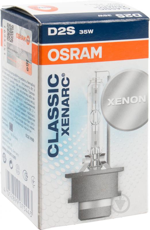 Автолампа ксеноновая Osram Xenarc Classic D2S 35 Вт 1 шт.(66240CLC) - фото 2