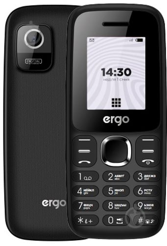 Мобільний телефон Ergo B184 Dual Sim black - фото 1