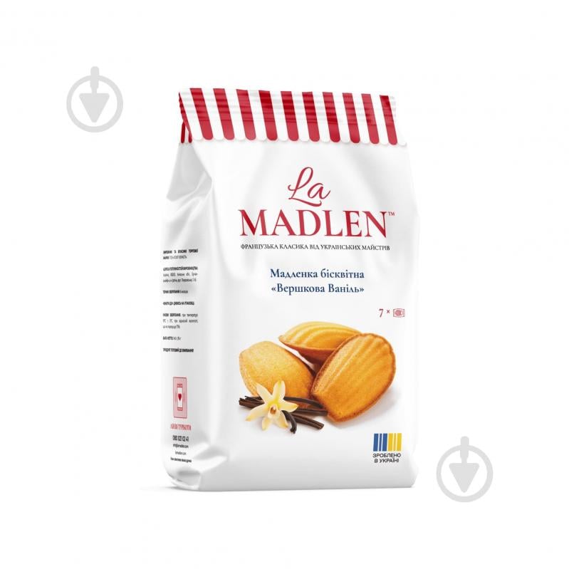 Кекс La Madlen Мадленка бисквитная «Сливочная Ваниль» 140 г - фото 1 Кекс La Madlen Мадленка бисквитная «Сливочная Ваниль» 140 г - фото 1