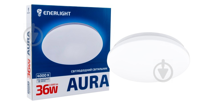 Світильник світлодіодний Enerlight LED 4000 К 36 Вт білий AURA36SMD80N - фото 1