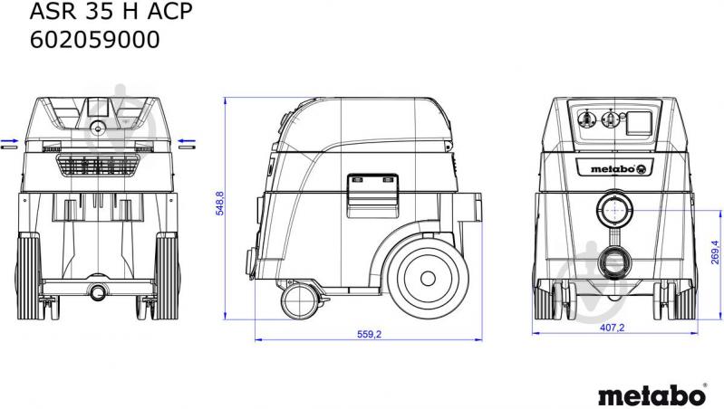 Пылесос Metabo ASR 35 H ACP 602059000 - фото 4