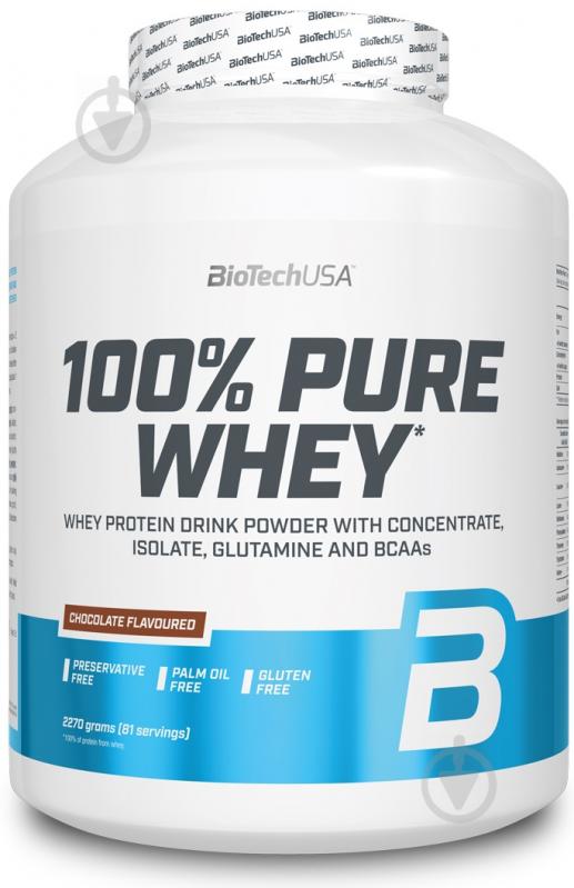 Протеїн BioTechUSA 100% Pure Whey бурбонська ваніль 2,27 кг - фото 1