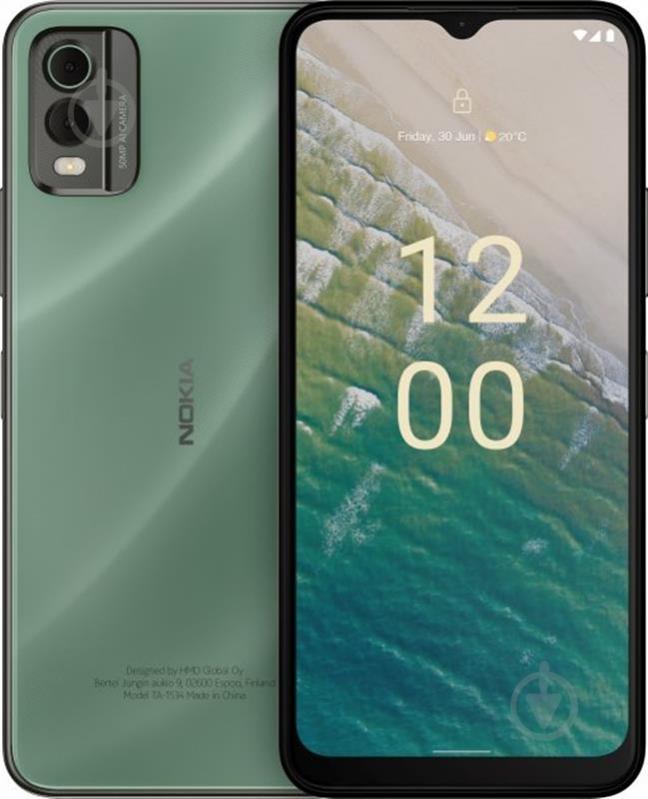 Смартфон Nokia C32 Dual Sim 4/64GB green - фото 1