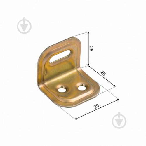Уголок монтажный Domax равносторонний 25x25x29 мм 2 мм FKS1 - фото 2
