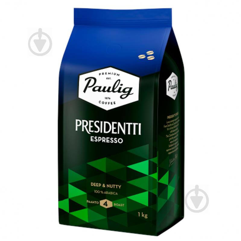 Кофе в зернах Paulig Presidentti Espresso 1000 г - фото 1