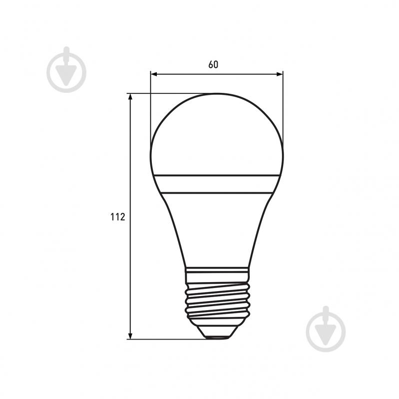 Лампа светодиодная Eurolamp 8 Вт A60 желтая E27 2700 К MLP-LED-A60-08273(Amber)new - фото 3