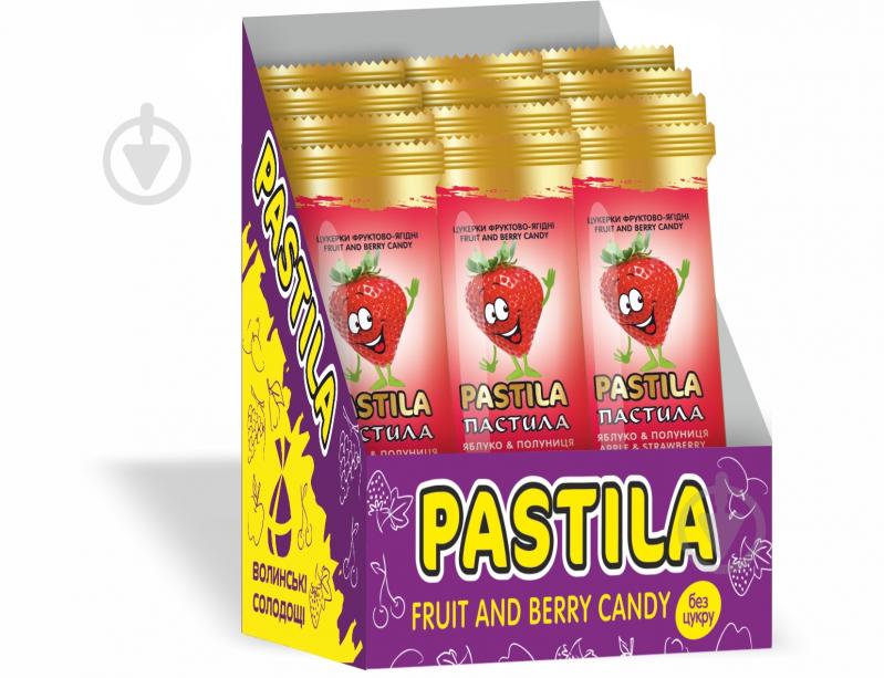 Пастила Волинські солодощі "Яблуко-полуниця" 18 г - фото 1 Пастила Волинські солодощі "Яблуко-полуниця" 18 г - фото 1