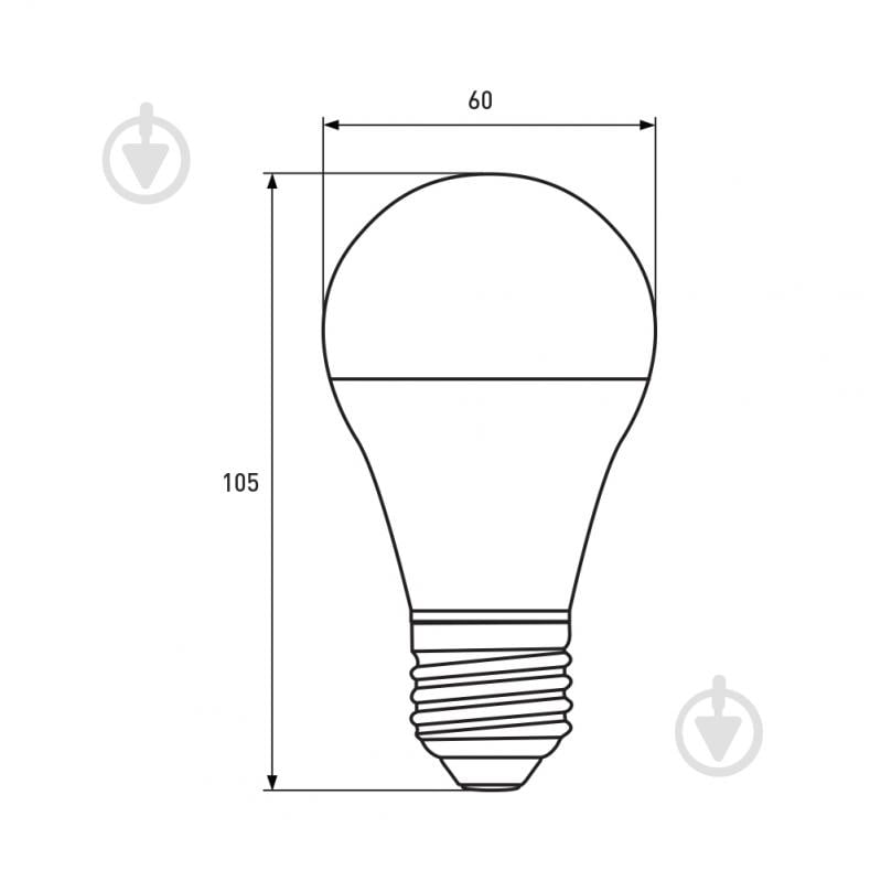 Лампа світлодіодна Eurolamp 12 Вт A60 матова E27 4000 К LED-A60-12274(A) - фото 3