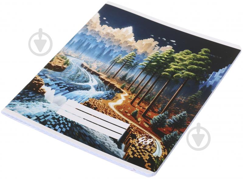 Тетрадь школьная Pixel landscape2_25 48 листов в клеточку Nota Bene - фото 2