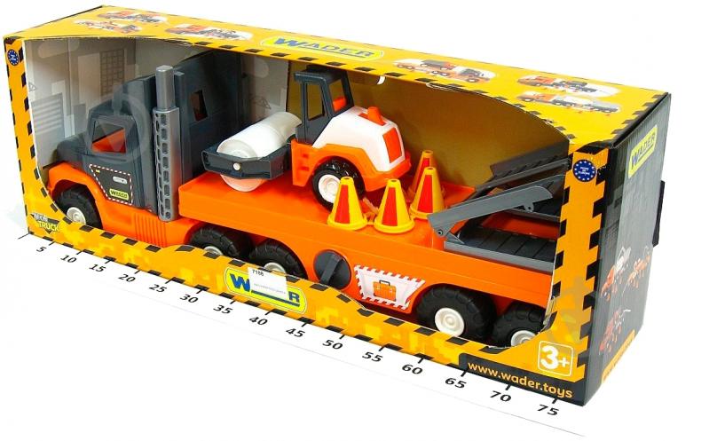Автовоз Wader з котком Super Tech Truck 36740 - фото 2