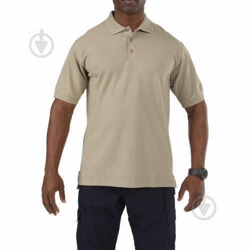 Поло 5.11 Tactical Prof. Polo - Short Sleeve р.XS. Silver Tan зеленый - фото 1