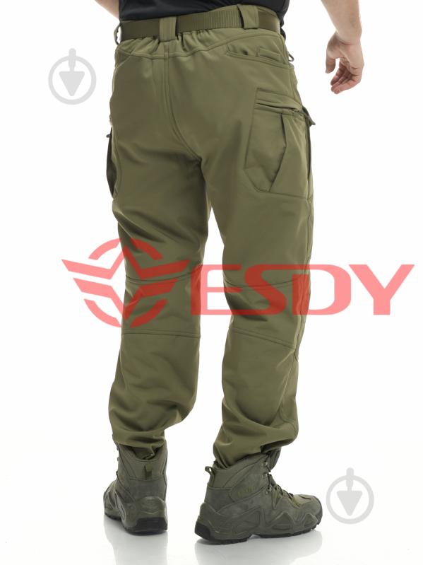 Брюки ESDY утепленные тактические Softshell IX-7 р. XXL олива - фото 4