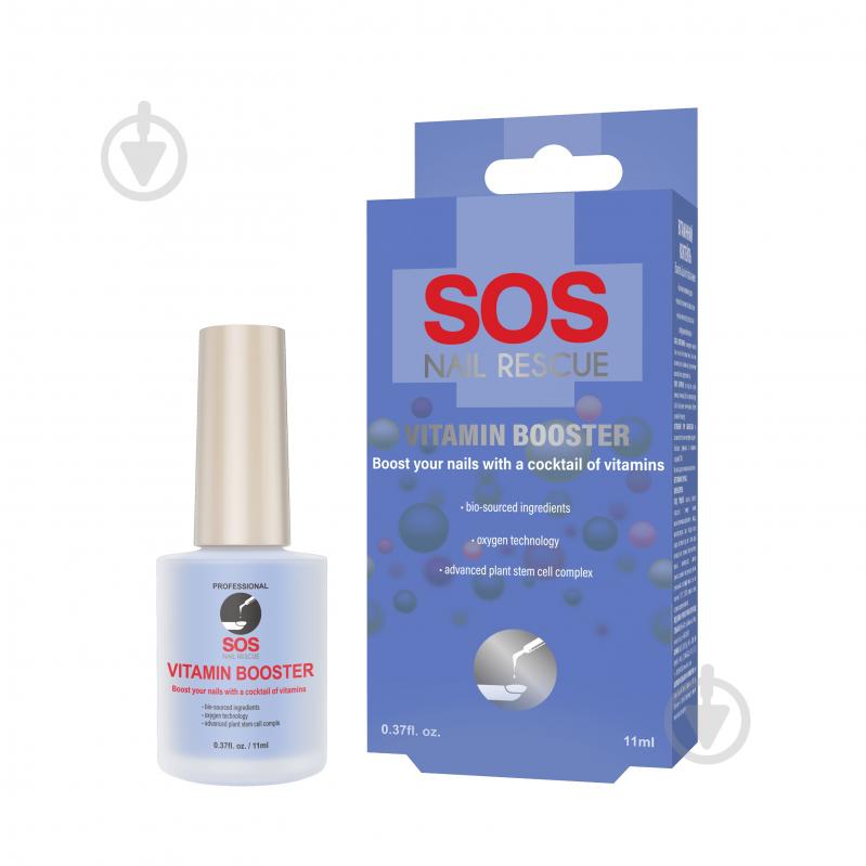 Укрепитель SOS Nail Rescue Витаминный коктейль (с технологией использования стволовых клеток растений) 11 мл - фото 1