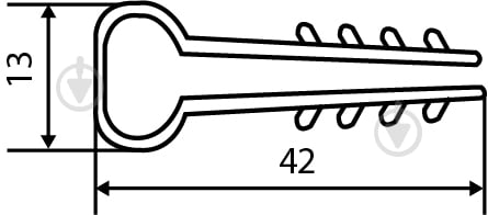 Дюбель-хомут Аско-Укрем 10x5 білий - фото 4