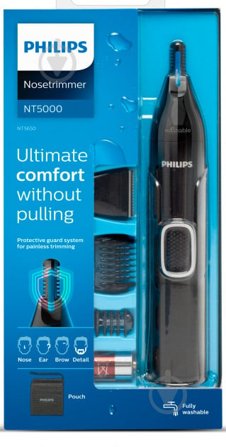 Тример універсальний Philips Nose trimmer series 5000 NT5650/16 - фото 5