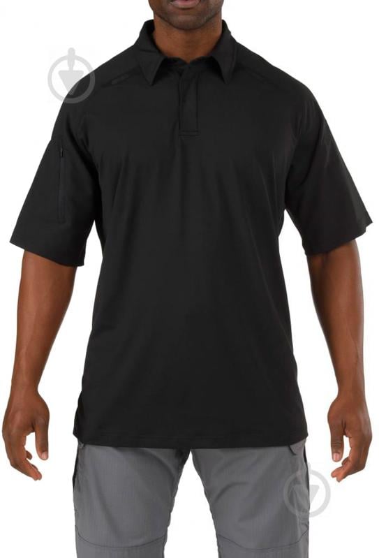 Поло 5.11 Tactical Performance Polo - Short Sleeve Synthetic Knit р.S черный - фото 1