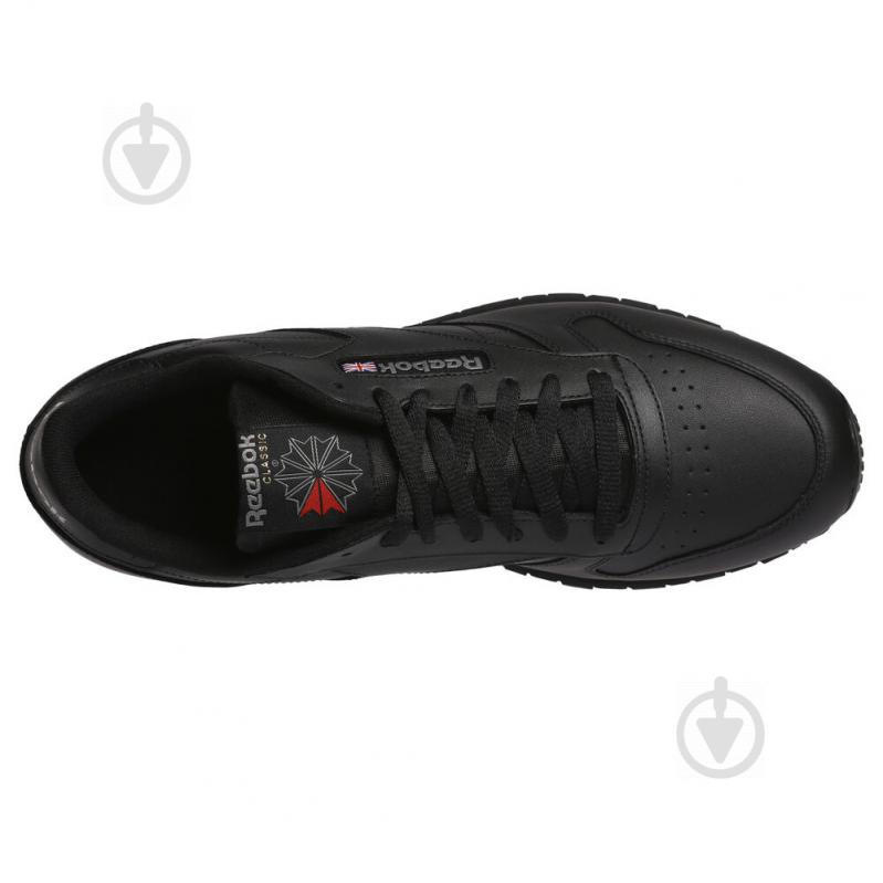 Кросівки чоловічі демісезонні Reebok CL LTHR 2267 р.39 чорні - фото 6