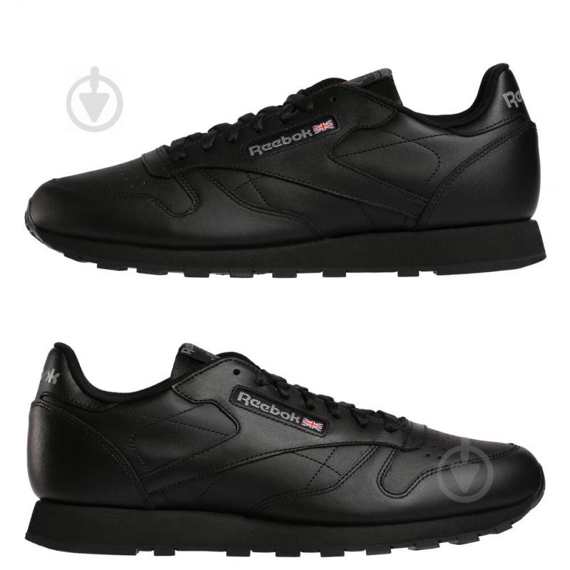 Кросівки чоловічі демісезонні Reebok CL LTHR 2267 р.39 чорні - фото 7