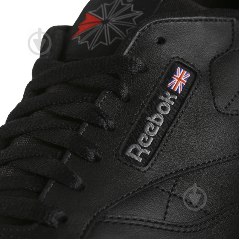 Кросівки чоловічі демісезонні Reebok CL LTHR 2267 р.39 чорні - фото 8