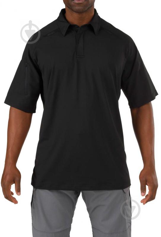 Поло 5.11 Tactical Performance Polo - Short Sleeve Synthetic Knit р.M чорний - фото 1