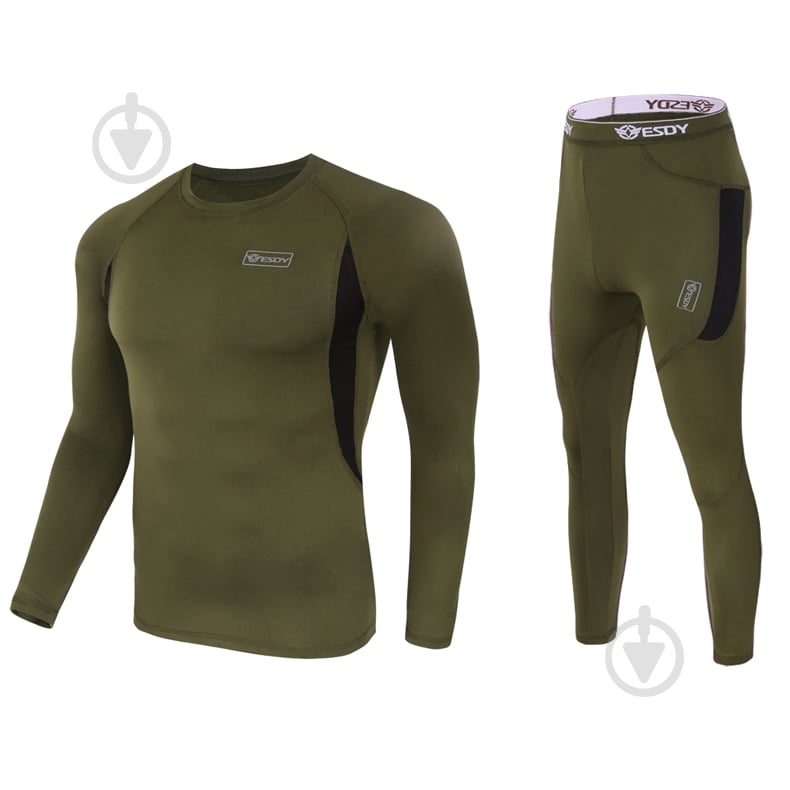Термобелье ESDY Быстросохнущее JA-09 р.M зеленый - фото 2