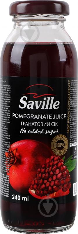 Сок Saville гранатовый 240мл - фото 1